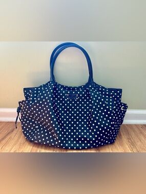 Kate Spade Black with White Polka Dot Tote